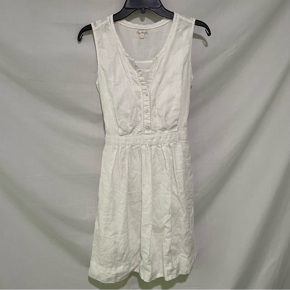 GAP Women’s White Mini Dress with Button Detail Size 0
